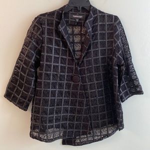 NWOT  T&WDesigns Black Lace Jacket